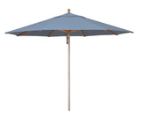 Simply Shade - Treasure Garden Ibiza 11' Wood / Aluminum in Sunbrella Fabric Cast Ocean / Silver Anodized / Hardwood 11' Octagon