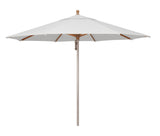 Simply Shade - Treasure Garden Ibiza 11' Wood / Aluminum in Sunbrella Fabric Natural / Silver Anodized 11' Octagon