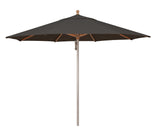 Simply Shade - Treasure Garden Ibiza 11' Wood / Aluminum in Sunbrella Fabric Black / Silver Anodized / Hardwood 11' Octagon