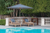 Simply Shade - Treasure Garden Ibiza 11' Wood / Aluminum in Sunbrella Fabric Cast Ocean / Silver Anodized / Hardwood 11' Octagon