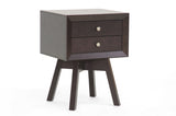 Warwick Brown Modern Accent Table and Nightstand