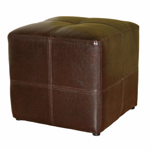 Baxton Studio Nox Dark Brown Ottoman 