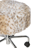 Tillie Snow Leopard Stool