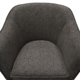 Status Accent Chair in Grey Fabric with Metal Leg by Diamond Sofa