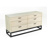 LH Imports Starlight 6 Drawer Dresser STAX006