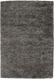 Chandra Rugs Sterling 100% Polyester Hand-Woven Contemporary Shag Rug Charcoal 9' x 13'