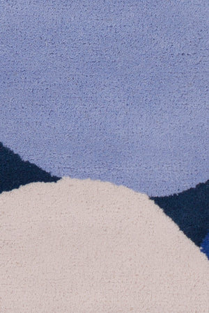 Chandra Rugs Stella 100% Wool Hand-Tufted Contemporary Wool Rug Pink/Purple/Blue/Cream 8' x 10'