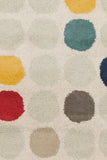 Chandra Rugs Stella 100% Wool Hand-Tufted Contemporary Wool Rug Cream/Beige/Red/Yellow/Blue 8' x 10'