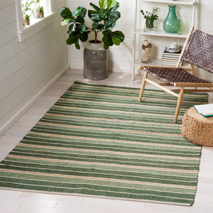 Safavieh Striped Kilim 312 Hand Woven 70% Jute/20% Cotton/and 10% Wool Contemporary Rug STK312Y-6