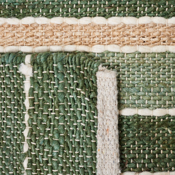 Safavieh Striped Kilim 312 Hand Woven 70% Jute/20% Cotton/and 10% Wool Contemporary Rug STK312Y-6