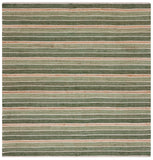Safavieh Striped Kilim 312 Hand Woven 70% Jute/20% Cotton/and 10% Wool Contemporary Rug STK312Y-7SQ
