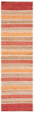 Striped Kilim 316 Hand Woven 70% Jute/20% Cotton/and 10% Wool Contemporary Rug