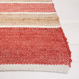 Safavieh Striped Kilim 316 Hand Woven 70% Jute/20% Cotton/and 10% Wool Contemporary Rug STK316P-6