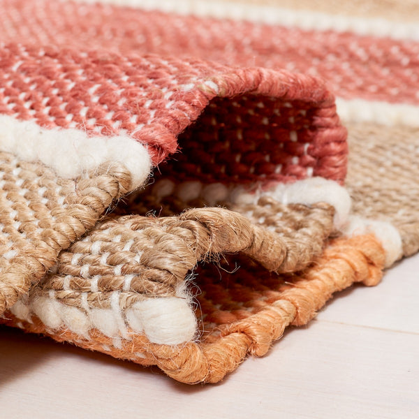 Safavieh Striped Kilim 316 Hand Woven 70% Jute/20% Cotton/and 10% Wool Contemporary Rug STK316P-6