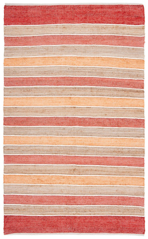 Safavieh Striped Kilim 316 Hand Woven 70% Jute/20% Cotton/and 10% Wool Contemporary Rug STK316P-6