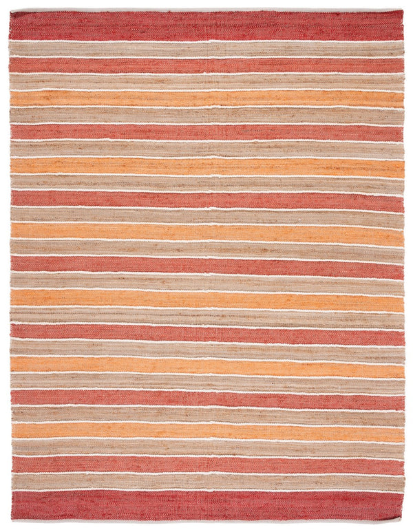 Safavieh Striped Kilim 316 Hand Woven 70% Jute/20% Cotton/and 10% Wool Contemporary Rug STK316P-8