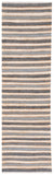 Striped Kilim 318 Hand Woven 70% Jute/20% Cotton/and 10% Wool Contemporary Rug