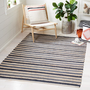 Safavieh Striped Kilim 318 Hand Woven 70% Jute/20% Cotton/and 10% Wool Contemporary Rug STK318H-6