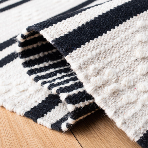 Striped Kilim Hand Woven Rug | 90% Cotton & 10% Wool | Stylish and Durable Home Décor from India