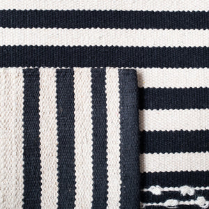 Striped Kilim Hand Woven Rug | 90% Cotton & 10% Wool | Stylish and Durable Home Décor from India
