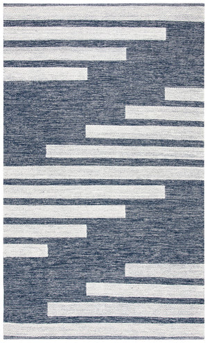 Striped Kilim Hand Woven Rug – Luxurious 90% Cotton & 10% Wool for a Cozy, Elegant Home Décor