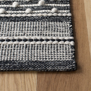 Striped Kilim Hand Woven Rug - Luxurious 90% Cotton & 10% Wool, Perfect for Any Home Decor Style