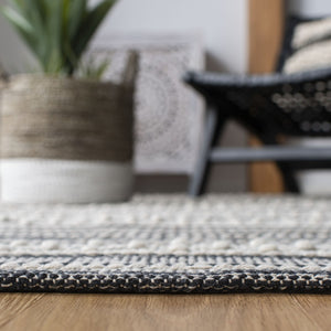 Striped Kilim Hand Woven Rug - Luxurious 90% Cotton & 10% Wool, Perfect for Any Home Decor Style