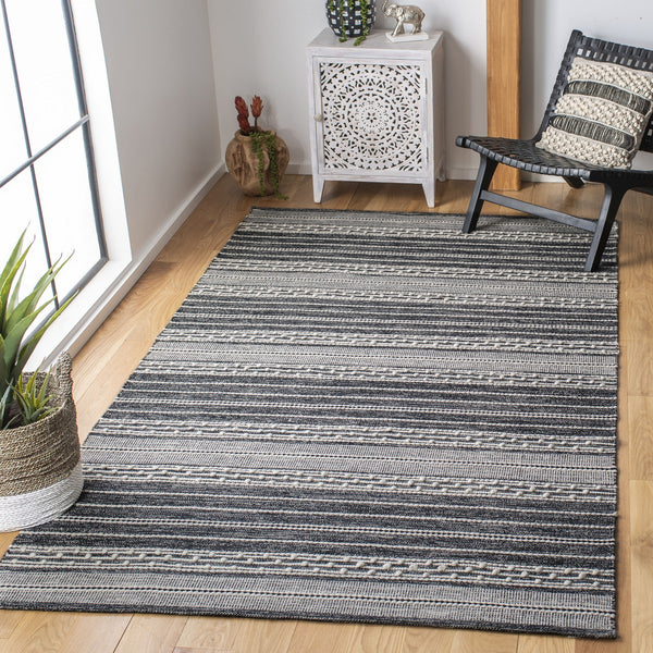 Striped Kilim Hand Woven Rug - Luxurious 90% Cotton & 10% Wool, Perfect for Any Home Decor Style