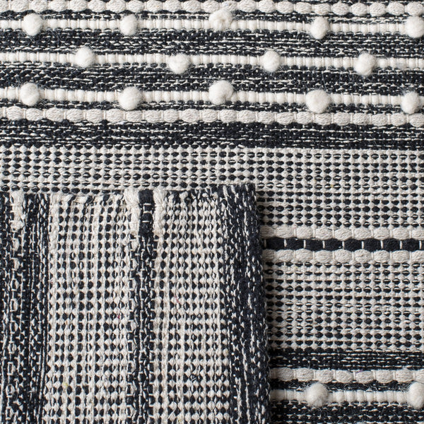 Striped Kilim Hand Woven Rug - Luxurious 90% Cotton & 10% Wool, Perfect for Any Home Decor Style