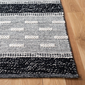 Striped Kilim 518 Hand Woven Cotton Pile Rug - Stylish, Durable, and Ethically Crafted Home Decor