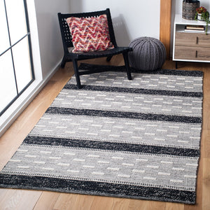 Striped Kilim 518 Hand Woven Cotton Pile Rug - Stylish, Durable, and Ethically Crafted Home Decor
