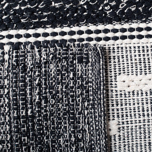 Striped Kilim 518 Hand Woven Cotton Pile Rug - Stylish, Durable, and Ethically Crafted Home Decor