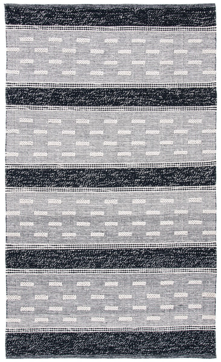Striped Kilim 518 Hand Woven Cotton Pile Rug - Stylish, Durable, and Ethically Crafted Home Decor