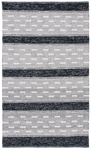 Striped Kilim 518 Hand Woven Cotton Pile Rug - Stylish, Durable, and Ethically Crafted Home Decor