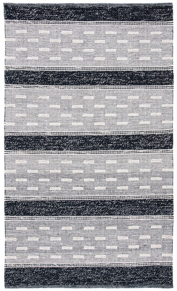Striped Kilim 518 Hand Woven Cotton Pile Rug - Stylish, Durable, and Ethically Crafted Home Decor
