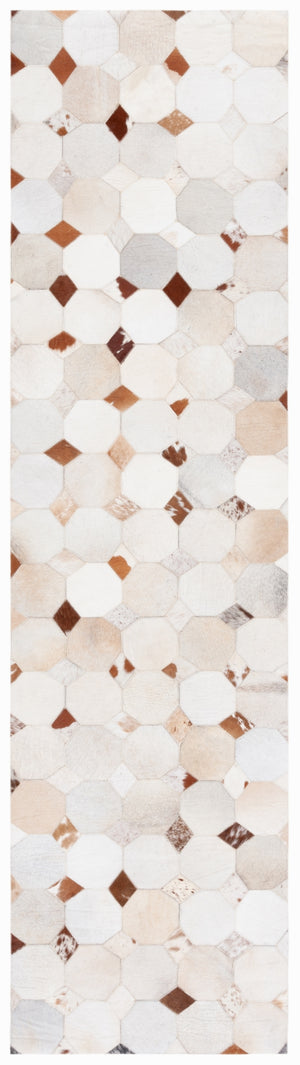 Studio Leather 228 100% Hair On Leather Pile Flat Weave Rug