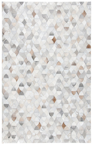 Studio Leather 231 Luxurious 100% Hair On Leather Pile Flat Weave Rug for Elegant Interiors