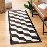 Safavieh Studio Leather 800 Hand Woven 70% Leather/30% Felted Cloth Natural Hide Rug STL801Z