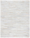 Safavieh Studio Leather 800 Hand Woven 70% Leather and 30% Felted Cloth Natural Hide Rug STL804A-9