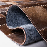 Safavieh Studio Leather 800 Hand Woven 70% Leather and 30% Felted Cloth Natural Hide Rug STL815T-6R