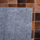 Safavieh Studio Leather 800 Hand Woven 70% Leather and 30% Felted Cloth Natural Hide Rug STL815T-6R