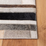 Safavieh Studio Leather 800 Hand Woven 70% Leather and 30% Felted Cloth Natural Hide Rug STL816A-6R