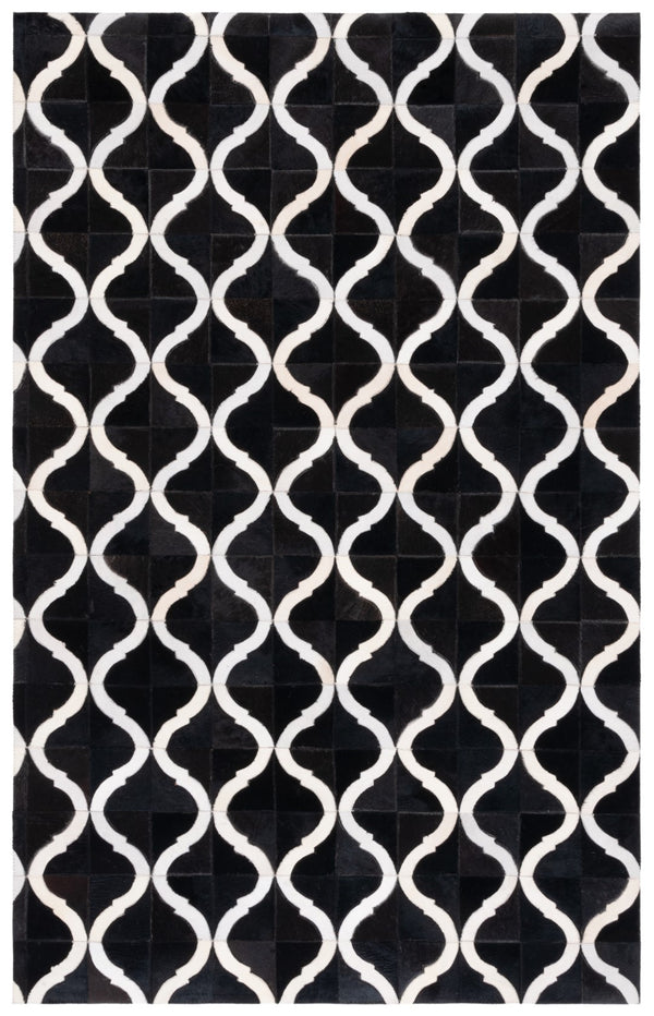 Safavieh Studio Leather 820 Hand Woven Leather with Felt Rug STL820Z-8