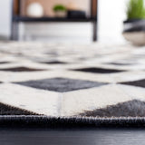 Safavieh Studio Leather 902 Hand Woven 45% Wool/35% Leather/20% Non Woven Felt Natural Hide Rug STL902B-8