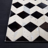 Safavieh Studio Leather 902 Hand Woven 45% Wool/35% Leather/20% Non Woven Felt Natural Hide Rug STL902B-8