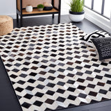 Safavieh Studio Leather 902 Hand Woven 45% Wool/35% Leather/20% Non Woven Felt Natural Hide Rug STL902B-8