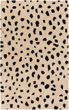 Stella STLA-2443 Modern Wool Rug STLA2443-913 Khaki, Black 100% Wool 9' x 13'