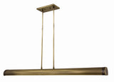 Steamer 42" LED Antique Brass Pendant Lamp
