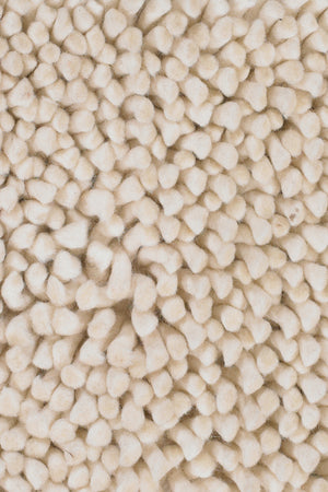 Chandra Rugs Strata 100% Wool Hand-Woven Contemporary Rug White 9' x 13'