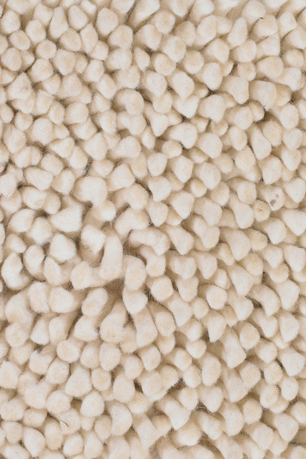 Chandra Rugs Strata 100% Wool Hand-Woven Contemporary Rug White 9' x 13'